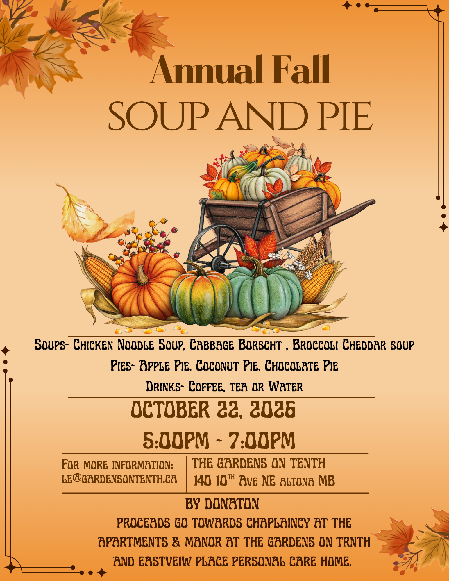 Orange and Brown Vintage Fall Festival Flyer (3)
