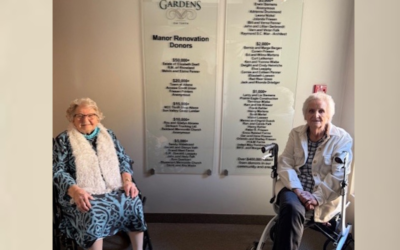 Gardens on Tenth marks Manor renovation milestone with donor plaque