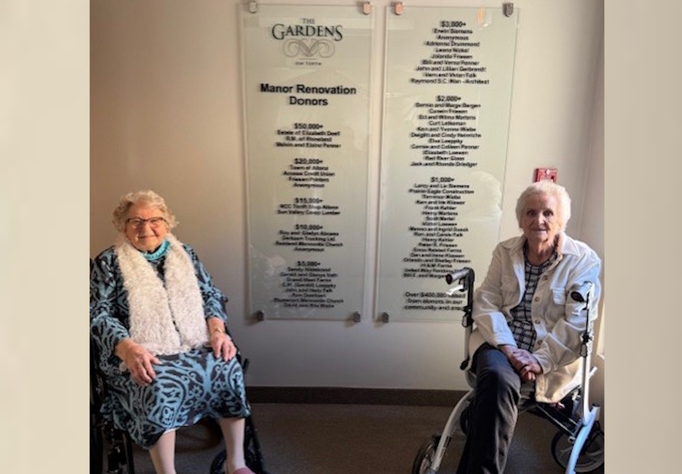 Gardens on Tenth marks Manor renovation milestone with donor plaque